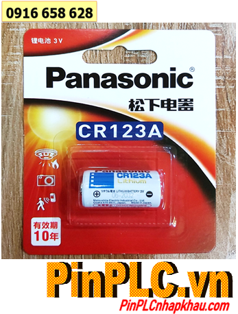 Panasonic CR123A, Pin 3v Lithium Panasonic CR123A (Nội địa Trung -Xuất xứ NHẬT)